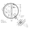 Trasduttore di pressione HUBA TDPUP3-8M stufe a pellet 14707017