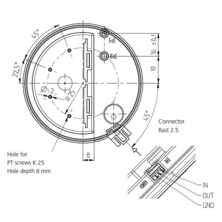 Trasduttore di pressione HUBA TDPUP3-8M stufe a pellet 14707017