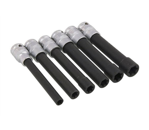 Bussola Chiavi Torx Femmina Set Lunghi E10-e20 Testa Cilindro Attacco 1/2 Quadro