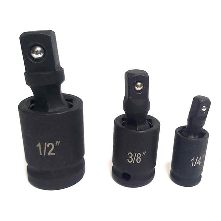 Adattatore Chiave Bussola Cricchetto Set 3pz Riduttori 1/2 1/4 3/8 Snodo Sferico