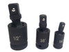 Adattatore Chiave Bussola Cricchetto Set 3pz Riduttori 1/2 1/4 3/8 Snodo Sferico