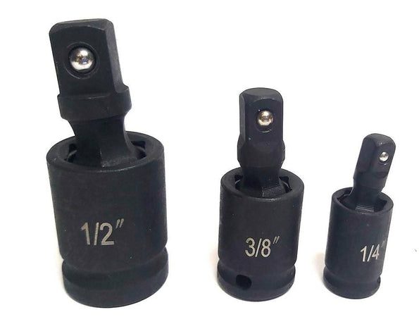Adattatore Chiave Bussola Cricchetto Set 3pz Riduttori 1/2 1/4 3/8 Snodo Sferico