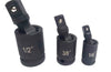 Adattatore Chiave Bussola Cricchetto Set 3pz Riduttori 1/2 1/4 3/8 Snodo Sferico