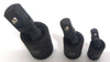 Adattatore Chiave Bussola Cricchetto Set 3pz Riduttori 1/2 1/4 3/8 Snodo Sferico