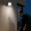 FARO LED 200W CON SENSORE DI MOVIMENTO PIR FARETTO SLIM LUCE FREDDA 6500K IP66 100LM/W