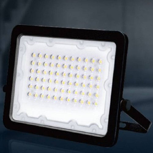 Faro Led 50 W Faretto Ultra Slim Nero Esterno Luce Naturale Calda Fredda Fs50w-n
