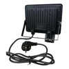 FARO LED 200W CON SENSORE DI MOVIMENTO PIR FARETTO SLIM LUCE FREDDA 6500K IP66 100LM/W