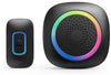 Set 2 Campanelli Senza Fili Wireless 2 Ricevitori Luce Rgb 60 Melodie Rl-2r3995