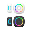 Set 2 Campanelli Senza Fili Wireless 2 Ricevitori Luce Rgb 60 Melodie Rl-2r3995