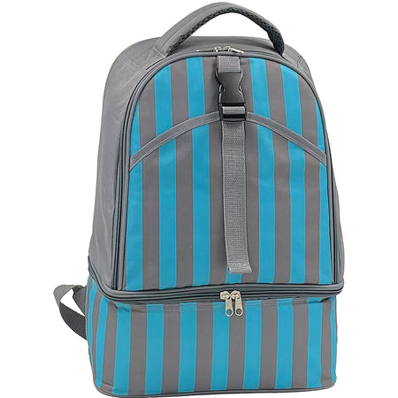 Borsa Zaino Frigo a Mano Capacità 15L Borsetta Refrigerante a Strisce 26x17x40cm
