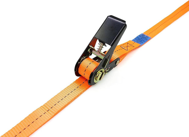 Cinghia Di Ancoraggio Serraggio A Cricchetto Con Tenditore Senza Ganci 25mmx5mt