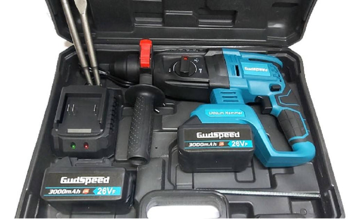 Tassellatore A Batteria 2 Batterie Martello Demolitore Percussione Trapano Sds