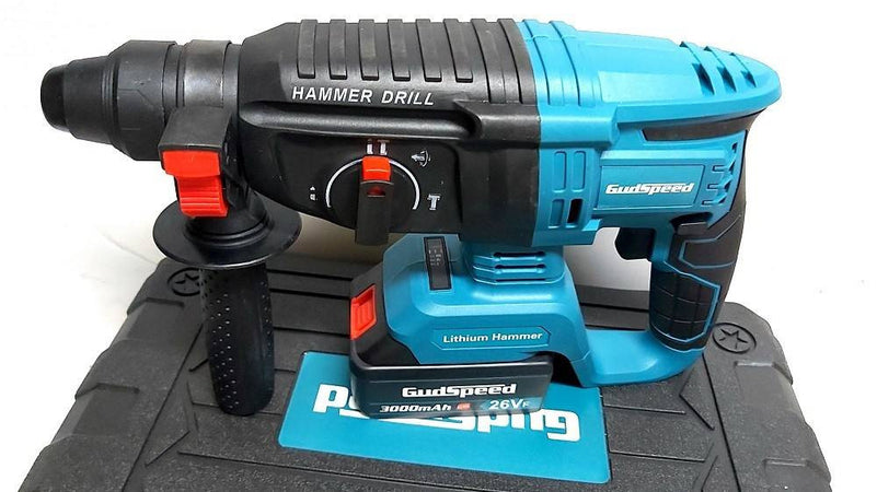 Tassellatore A Batteria 2 Batterie Martello Demolitore Percussione Trapano Sds