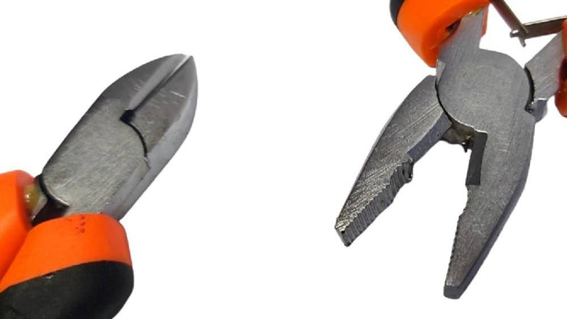 Set 4pz Mini Pinza Per Fabro Elettricista 115 Mm Acciaio Ergonomica Bricolage