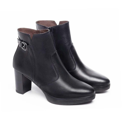 NEROGIARDINI Tronchetto donna in pelle nero I308241D     100