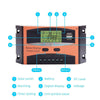 Regolatore Di Carica 30a Per Pannello Solare 12/24v Display Lcd Usb Art. Ld2430c