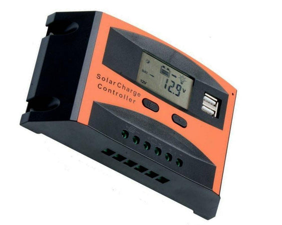 Regolatore Di Carica 30a Per Pannello Solare 12/24v Display Lcd Usb Art. Ld2430c