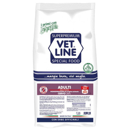 Vet Line mangime secco cani adulti piccola taglia cervo 3 kg