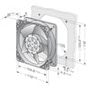 Ventilatore assiale con struttura e rotore in metallo stufe a pellet 14703010