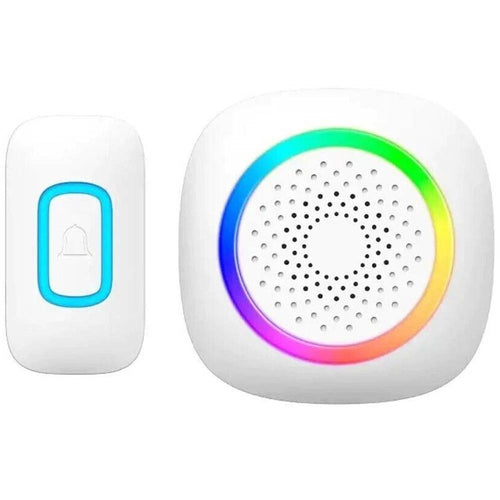 Campanello Senza Fili Wireless Per Casa Ufficio Luce Rgb 60 Melodie Rl-3995