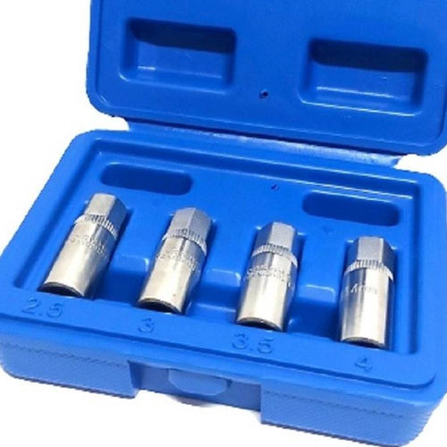 Set 4 Pz Estrattori Per Prigionieri A Rullo Rimozione Vite Spezzate Attacco 1/4