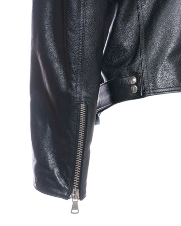Chiodo Tre Tasche - Chiodo Uomo Nero in vera pelle Effetto Dollaro