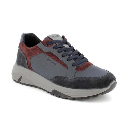 IGI&CO Sneakers uomo in pelle e camoscio blu notte 4642811