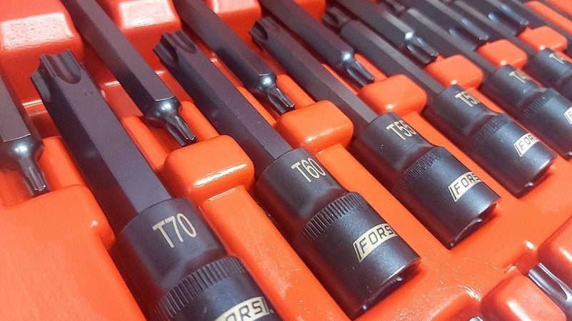 Kit 26 Pz Inserti Inserto Torx Chiavi Bussola 1/2 Lunghe Auto Meccanico Fs-43612