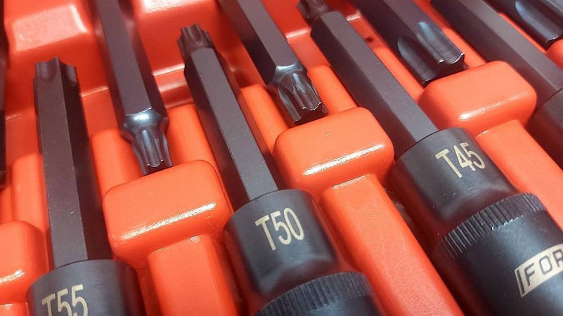 Kit 26 Pz Inserti Inserto Torx Chiavi Bussola 1/2 Lunghe Auto Meccanico Fs-43612