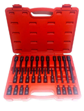 Set 26 Pezzi Chiavi A Bussola Inserti Millerighe Xzn 1/2" Da M5 A M16 Fs-43614
