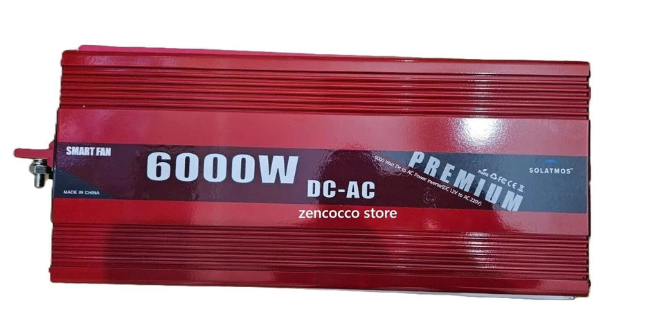 INVERTER 6000W ONDA PURA SINUSOIDALE 12V/220V CAMPER FOTOVOLTAICO NAUTICA USB