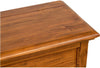 Biscottini Cassapanca Country in legno massello di tiglio finitura noce L100xPR38xH48 cm. Made in Italy