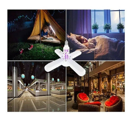 Lampada Plafoniera Con Attacco E27 Luce Led Attira Zanzare Killer Zanzariera