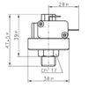 Pressostato acqua regolabile stufe a pellet 14707012