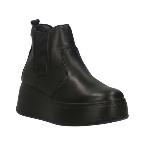 IGI&CO Stivaletto donna in pelle nero con zeppa 4670933