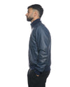 Bomber Uomo - Bomber Uomo Blu in vera pelle