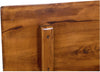Biscottini Cassapanca Country in legno massello di tiglio finitura noce L100xPR38xH48 cm. Made in Italy