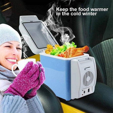 Mini Frigorifero Portatile 7,5 Litri 12 V Frigo Scaldavivande Auto Barca Camper