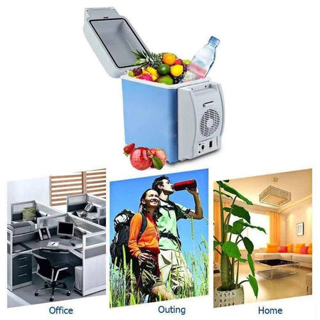 Mini Frigorifero Portatile 7,5 Litri 12 V Frigo Scaldavivande Auto Barca Camper