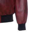 Bomber Uomo - Bomber Uomo Bordeaux in vera pelle