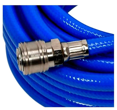 Tubo Aria Compressa Flessibile Per Compressore 15 Metri Raccordo Rapido 1/4″