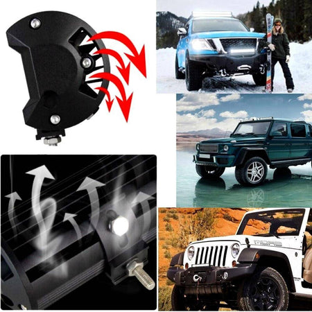 Faro Barra Supplementare Profondita Auto Fuoristrada 12v 24v 96 Led 288 W 6000k