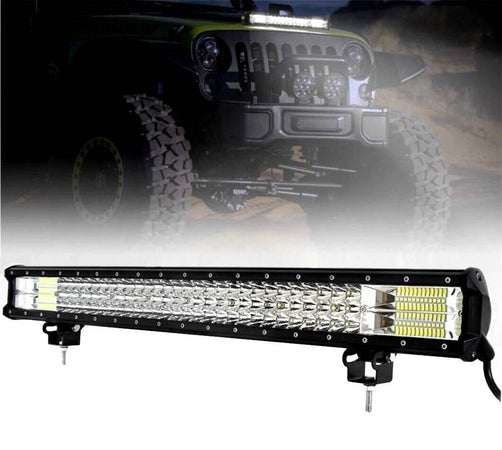 Faro Barra Supplementare Profondita Auto Fuoristrada 12v 24v 96 Led 288 W 6000k