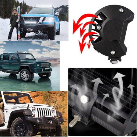 Faro Barra Supplementare Profondita Auto Fuoristrada 12v 24v 96 Led 288 W 6000k
