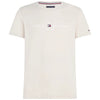 Tommy Hilfiger t-shirt beige logo ricamato MW0MW11797 T-shirt Tommy Hilfiger