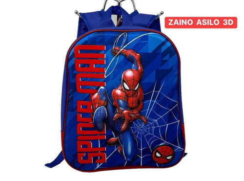 ZAINO ASILO 3D SPIDERMAN MARVEL BORSA SCUOLA BAMBINO