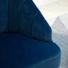 Poltrona in Velluto Imbottita con Schienale a Conchiglia per Camera e Salotto , 63x65x84cm sesia poltroncina soggiorno ufficio studio F839-205BUA