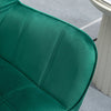 Poltroncina Stile Nordico in Legno ed Effetto Velluto Verde per Soggiorno o Ufficio , 64x62x72.5 cm , sedia poltrona salotto studio F833-799V00GNA