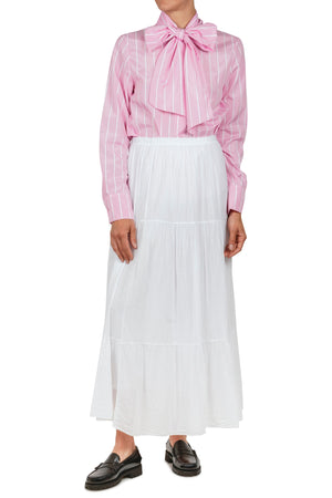 LA FEMME BLANCHE La Femme Blanche - Camicia - 451489 - Bianco/Rosa da donna