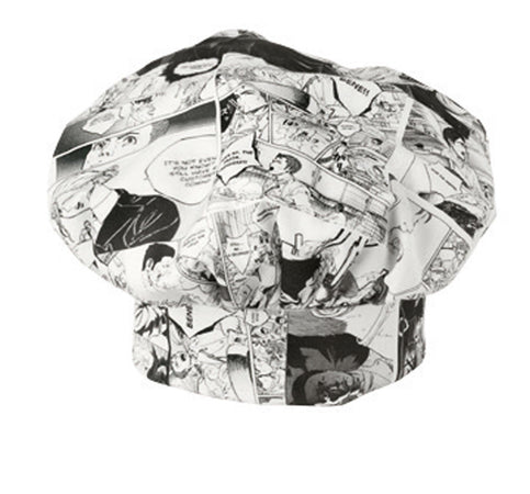 Cappello Toque Fantasia Fumetto Cappello Chef Stampato